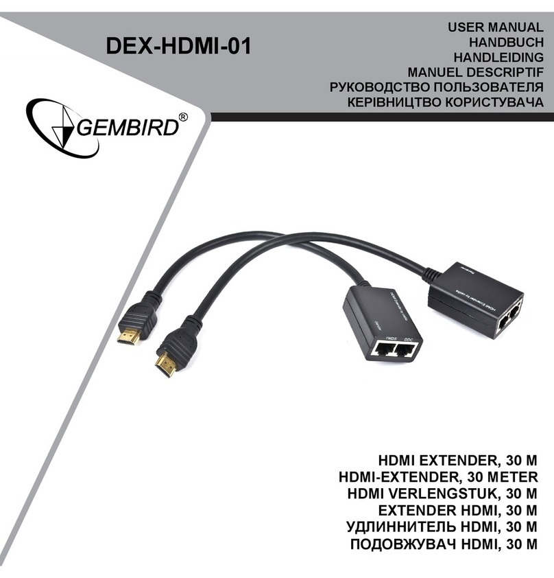 Gembird DEX-HDMI-01 User manual                                                    all efforts have been made to offer a