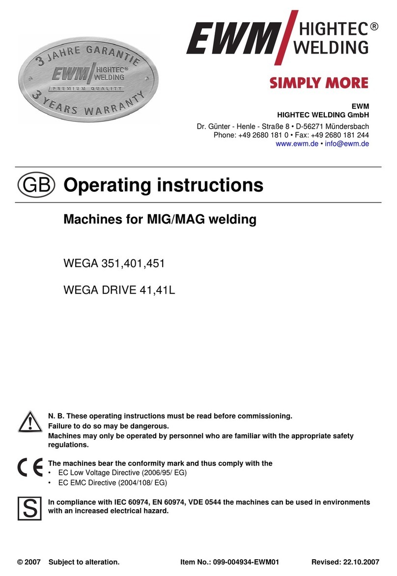 EWM WEGA 351 User manual