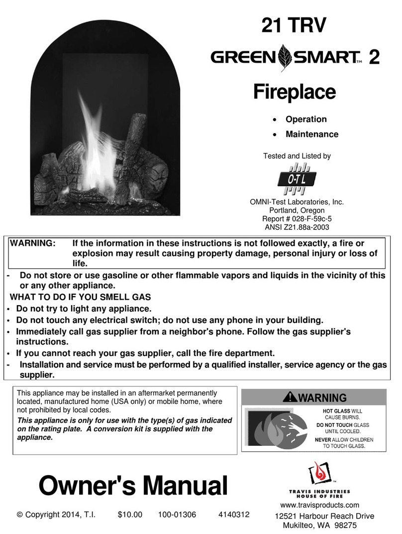 Travis Industries 21 TRV GreenSmart User manual Travis Industries 21 TRV GreenSmart User manual