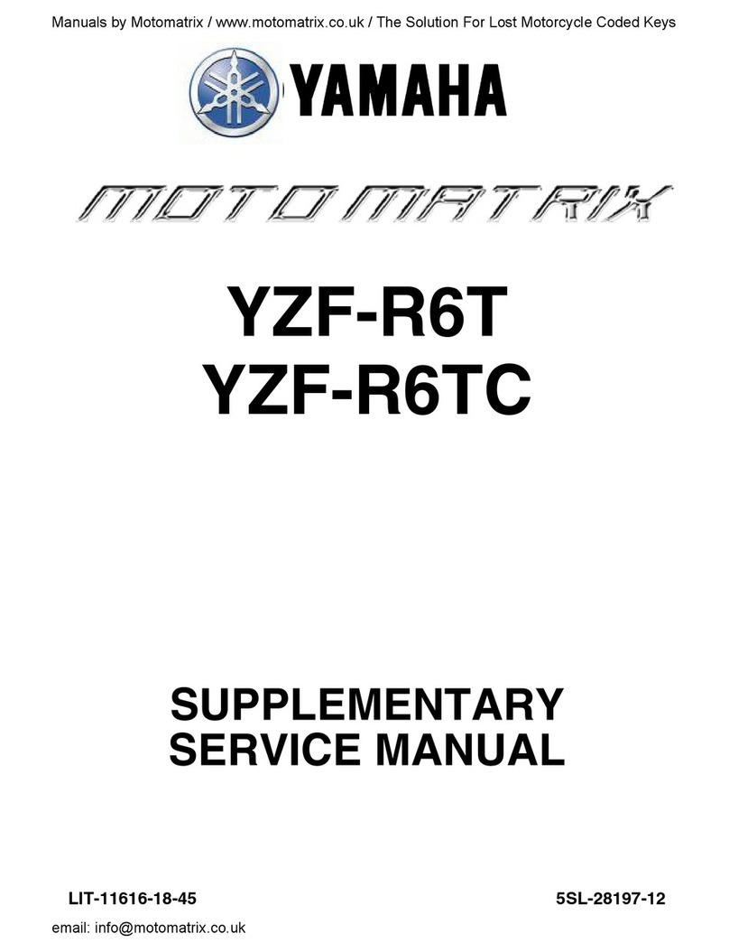 Yamaha YZF-R6T Supplementary service manual