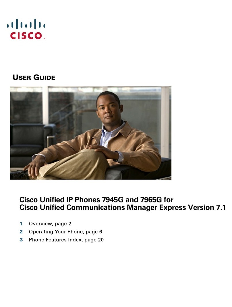 Cisco 7945G - Unified IP Phone VoIP user guide