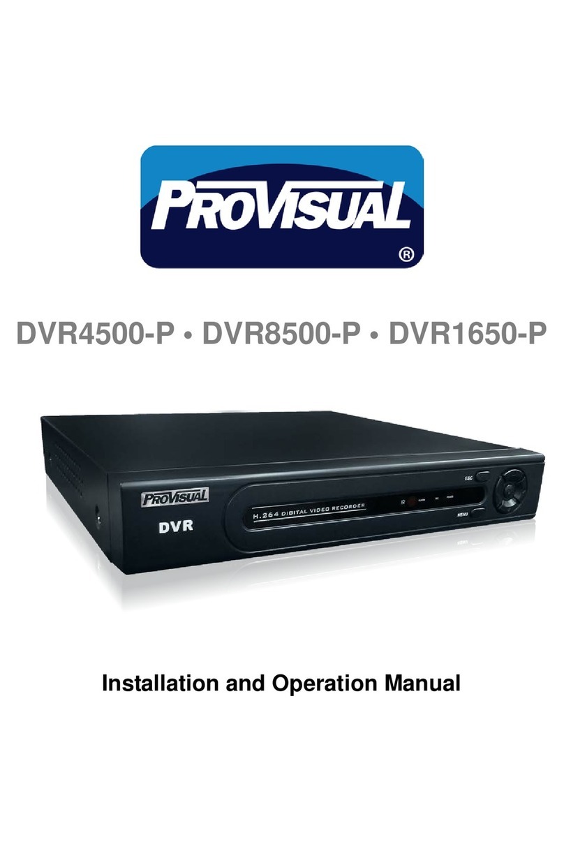 ProVisual DVR4500-P User manual