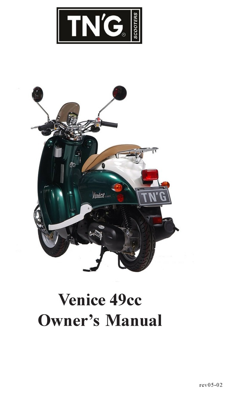 TNG Milano 49cc User manual