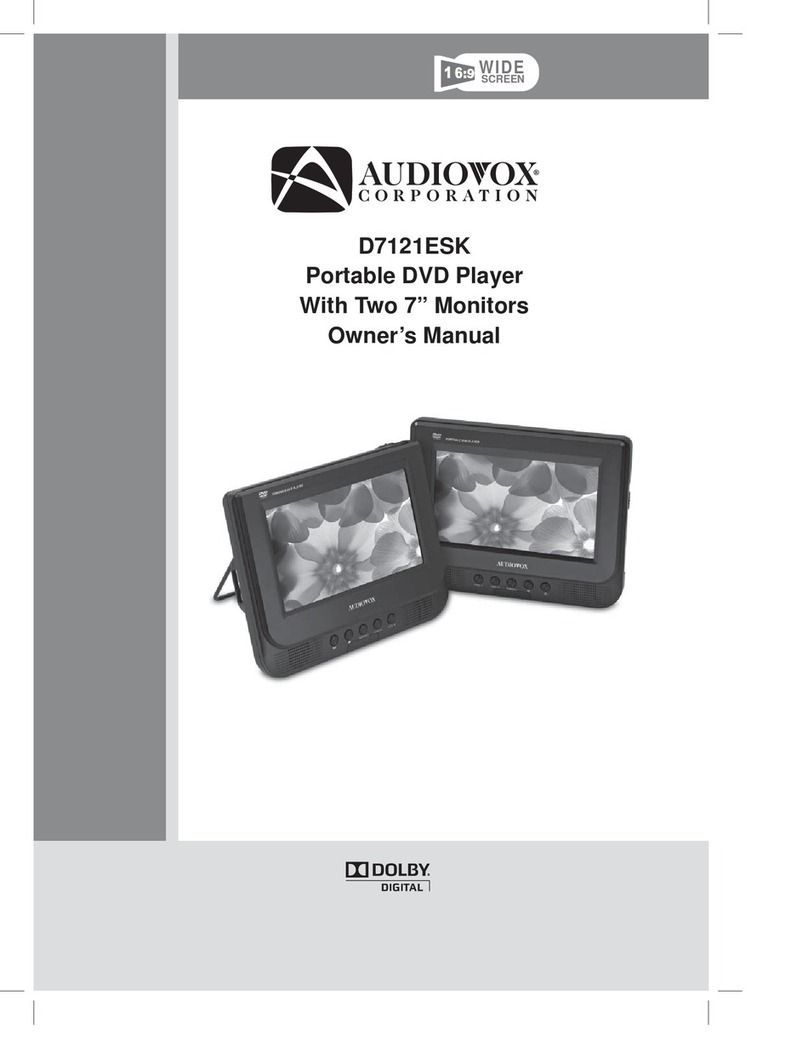 Audiovox D7121ESK owner's manual