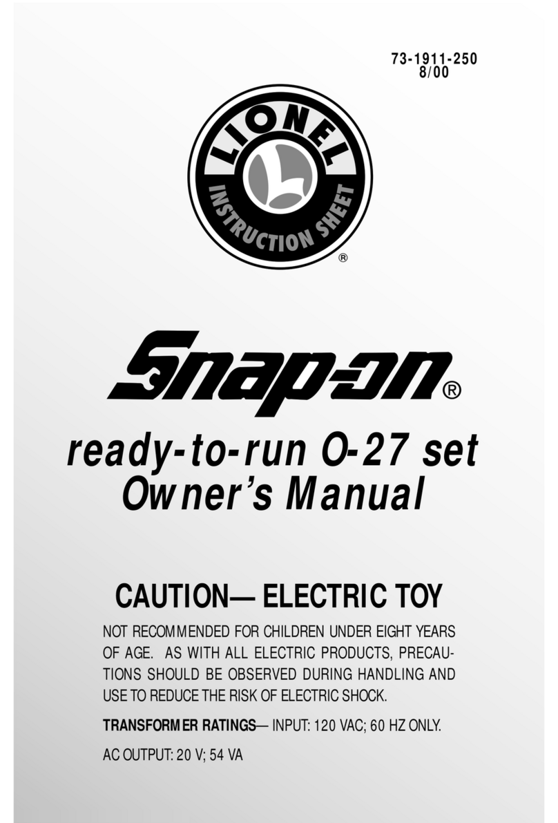 Lionel Snap-On owner's manual