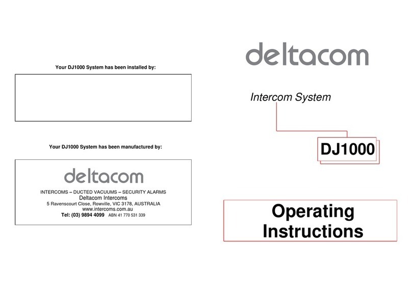 Deltacom DJ1000 operating instructions