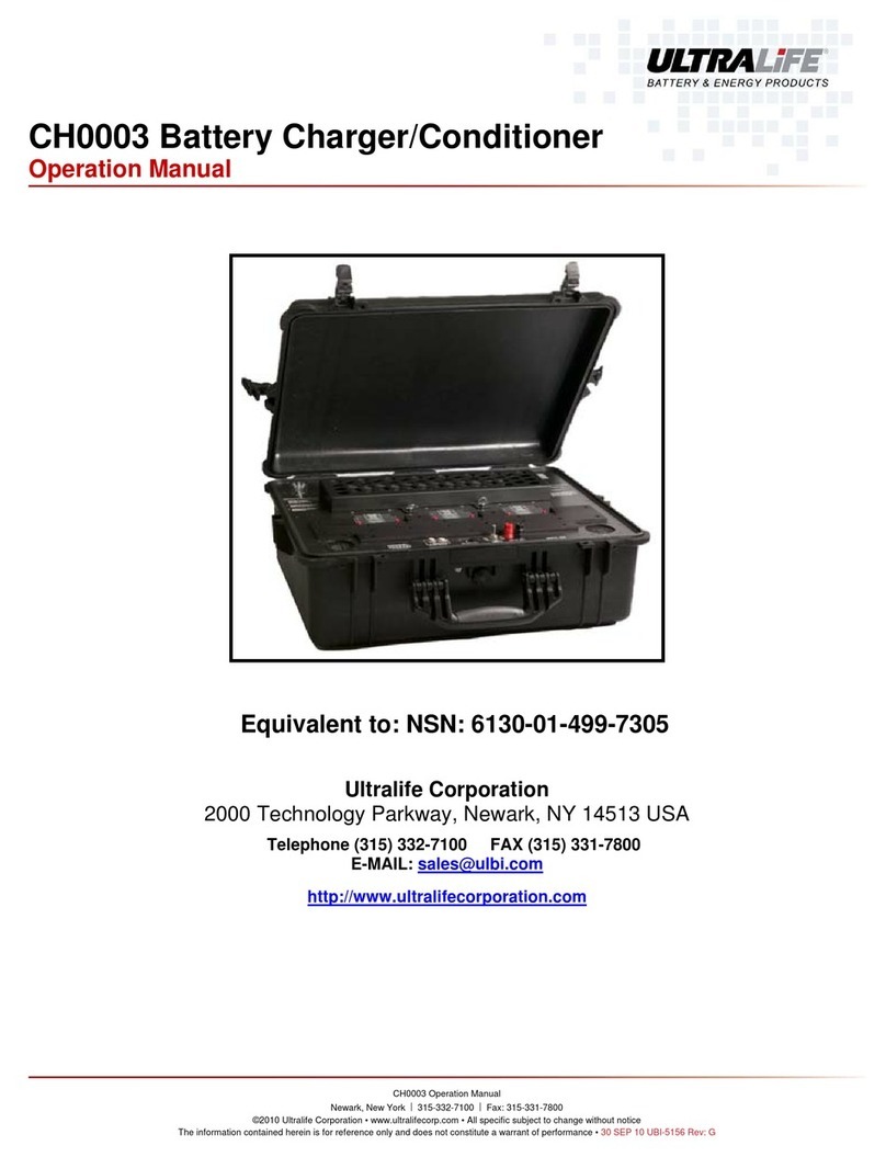 Ultralife CH0003 Operation manual