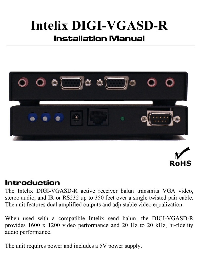 Intelix Intelix DIGI-VGASD-R User manual