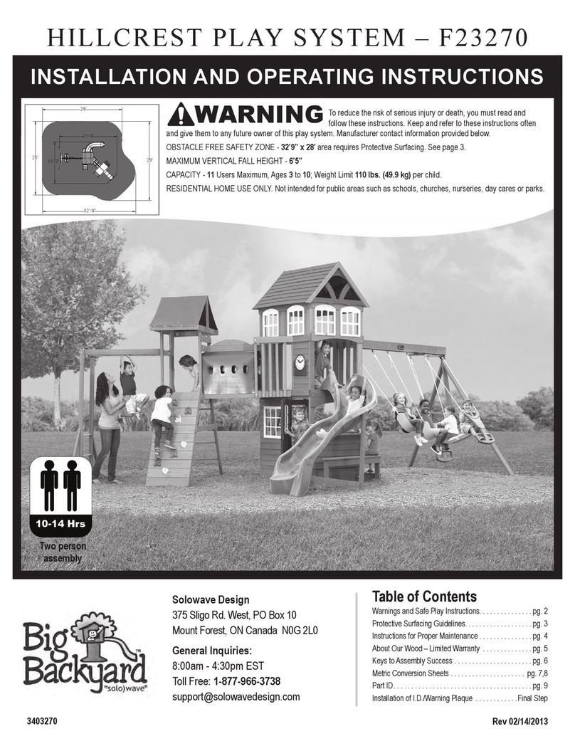 Big Backyard HILLCREST F23270 User manual