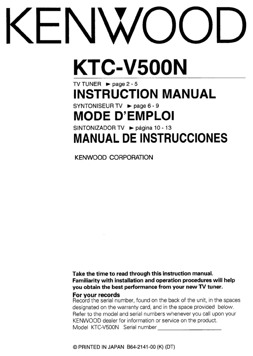 Kenwood KTC-V5000N User manual