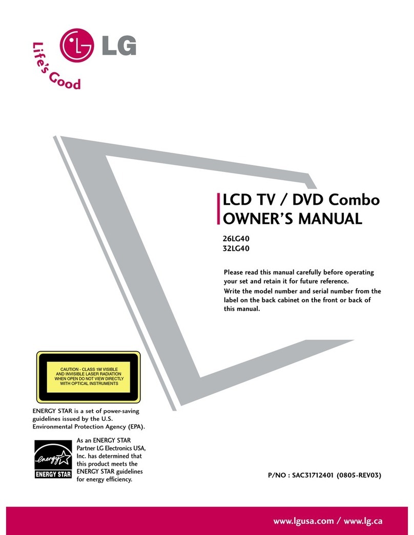 LG 26LG40 Series owner's manual