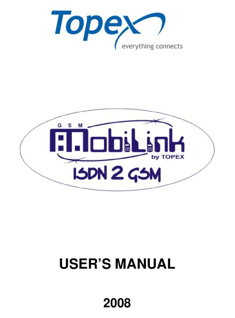 Topex MobiLink ISDN2GSM User manual