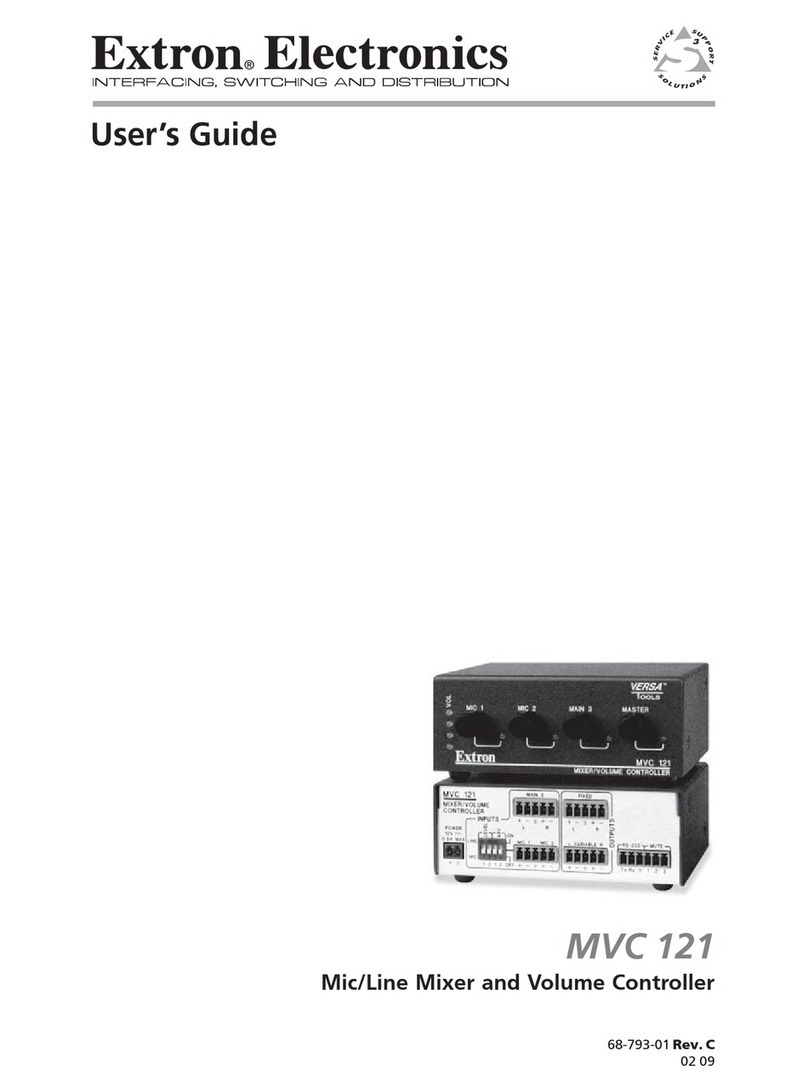 Extron electronics MVC 121 user guide