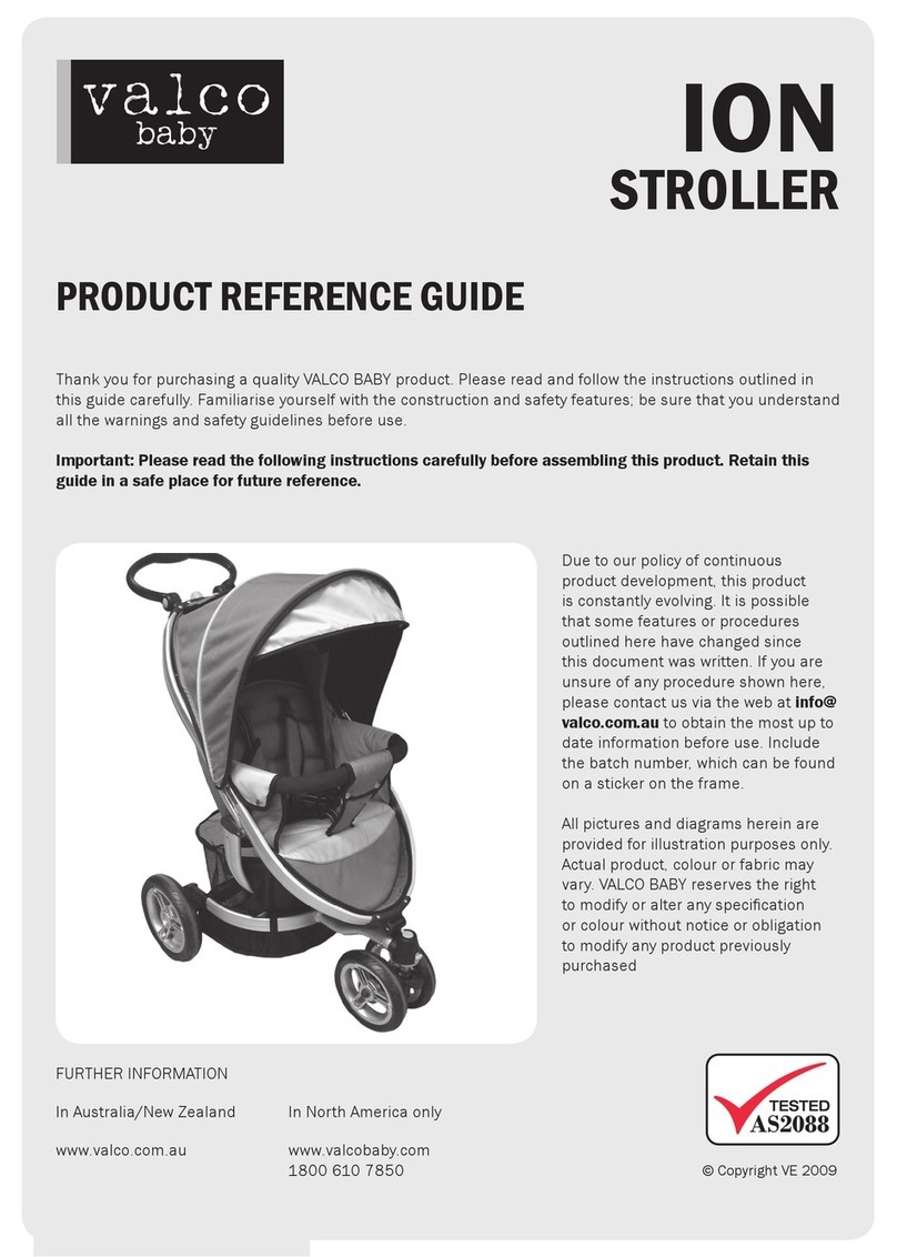 VALCOBABY ION STROLLER Installation and operation manual