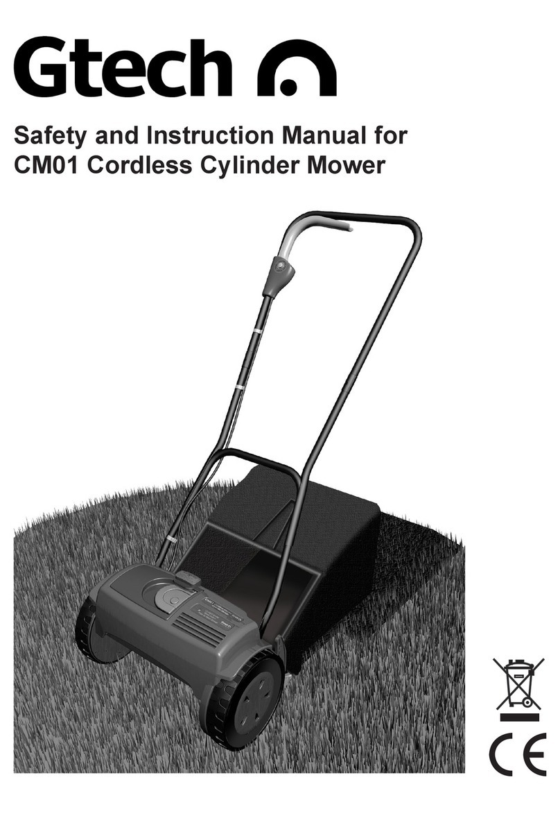 Gtech CM01 Operator's manual Gtech CM01 Operator's manual