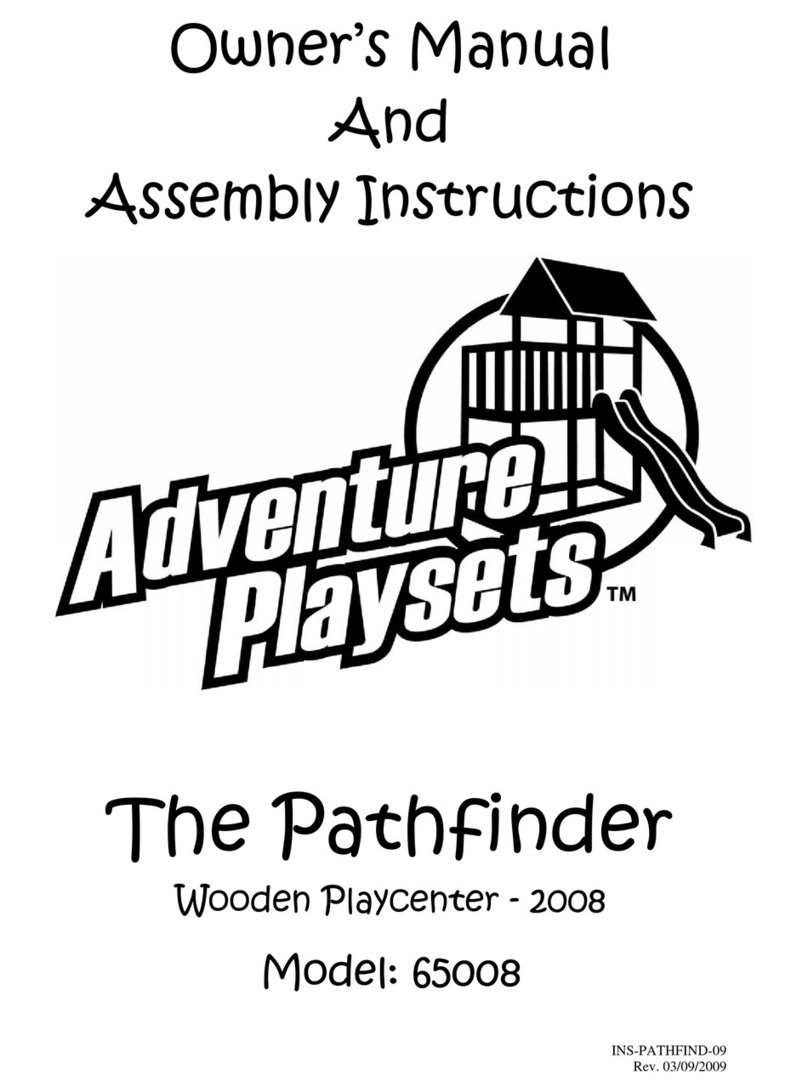 Adventure Playsets The Pathfinder 65008 Owner's manual and assembly instructions Adventure Playsets The Pathfinder 65008 Owner's manual and assembly instructions