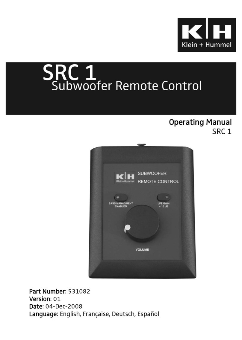 K + H SRC 1 operating manual