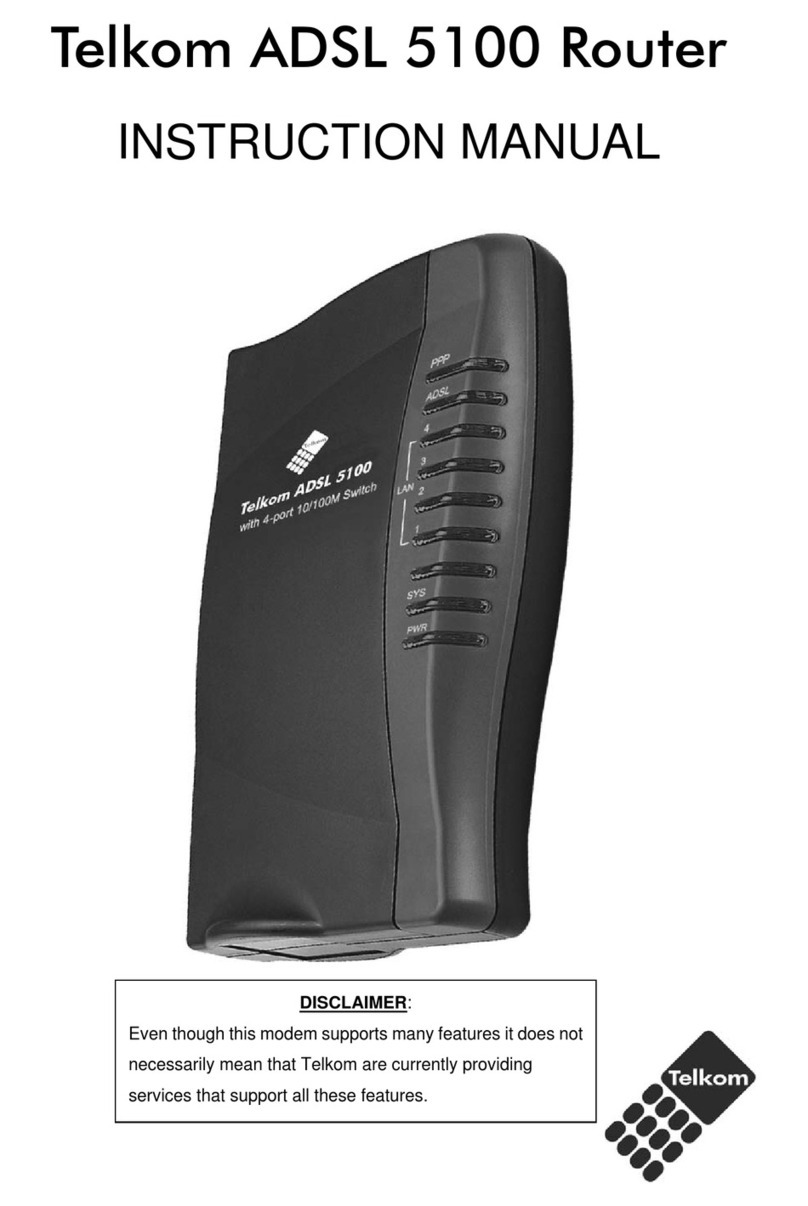 Telkom ADSL 5100 User manual