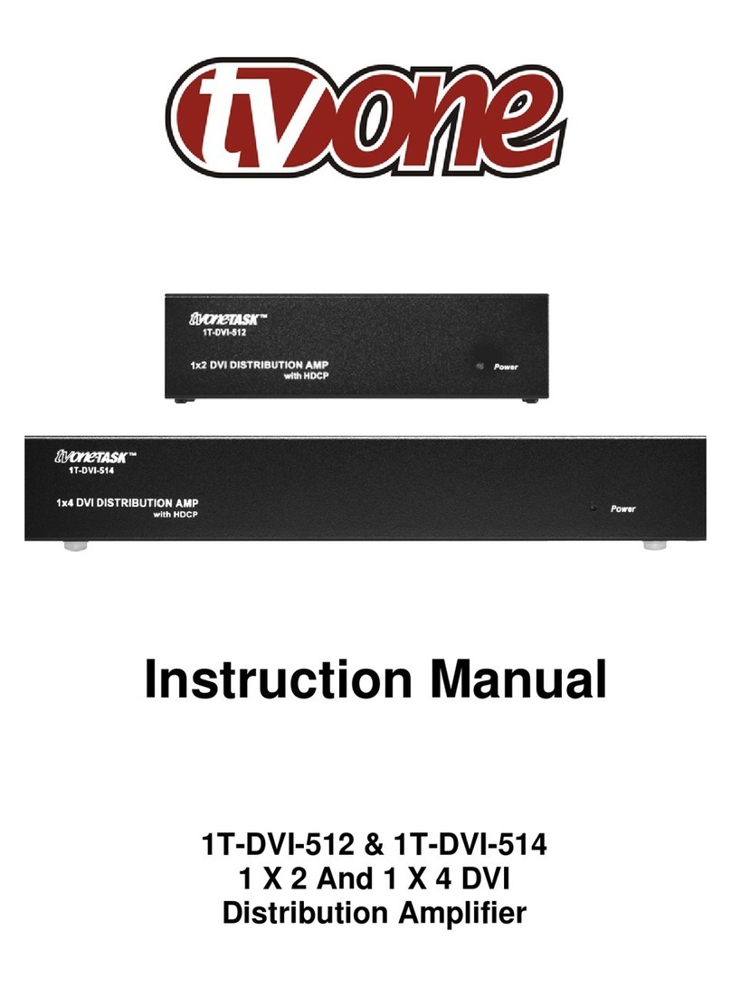 TV One 1T-DVI-512 instruction manual