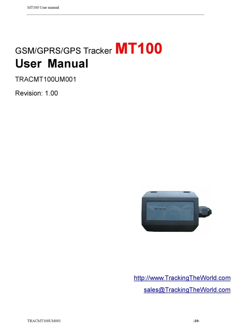 Tracking The World MT100 user manual