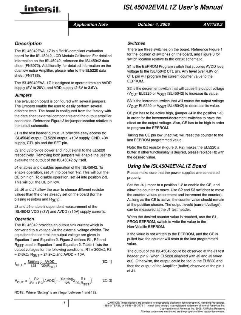 Intersil ISL45042EVAL1Z user manual