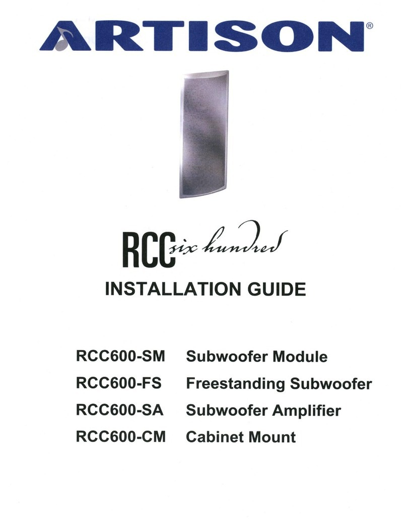 Artison RCC600-SM installation guide