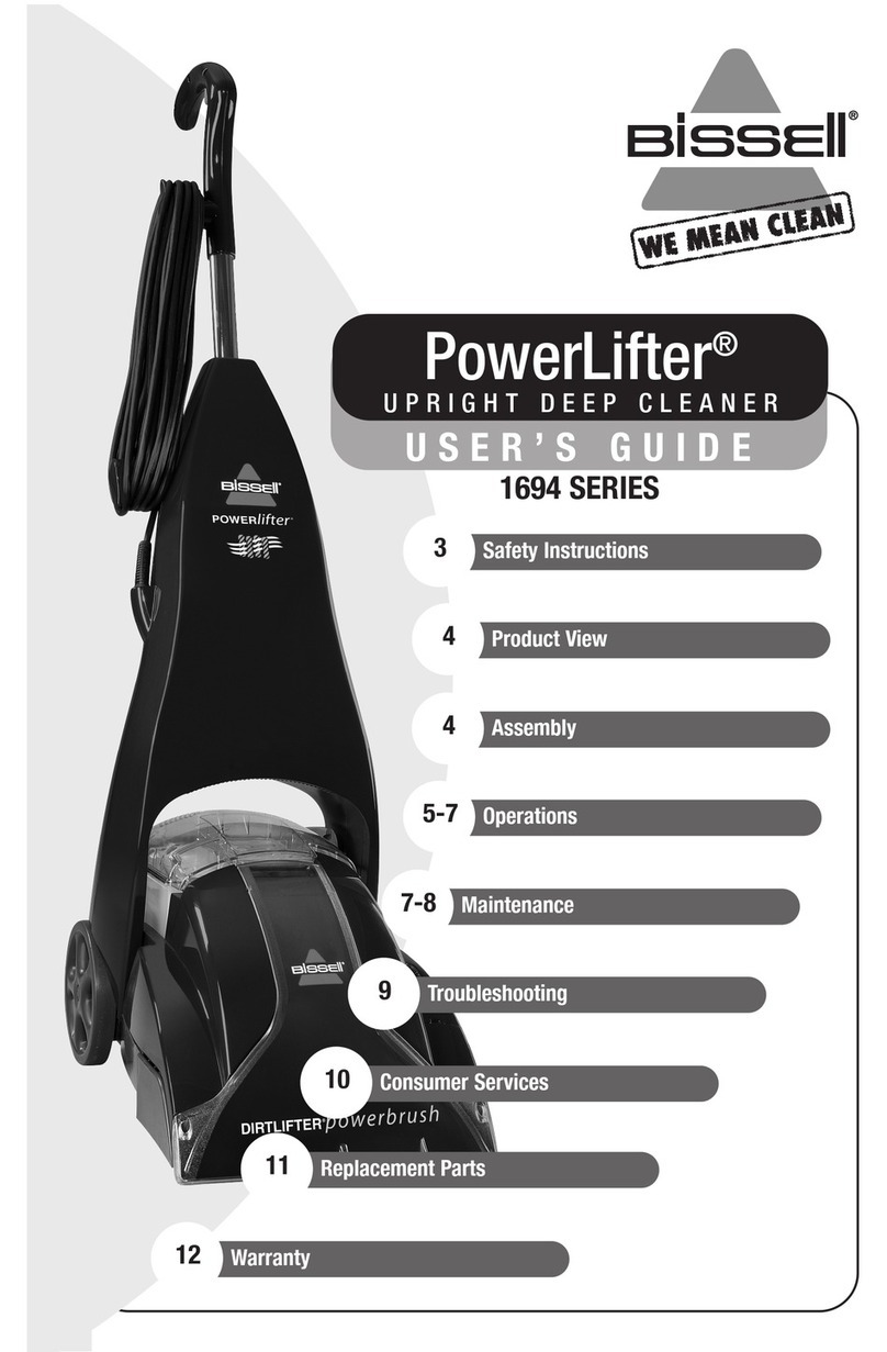 Bissell 1694 SERIES user guide
