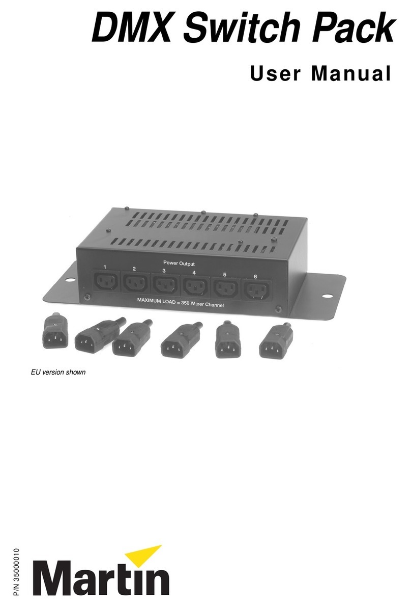 Martin DMX Switch Pack user manual