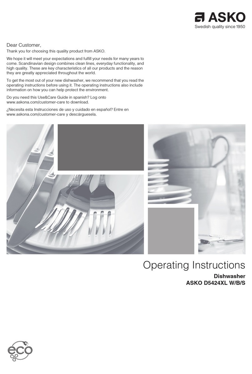 Asko D5424XL B User manual