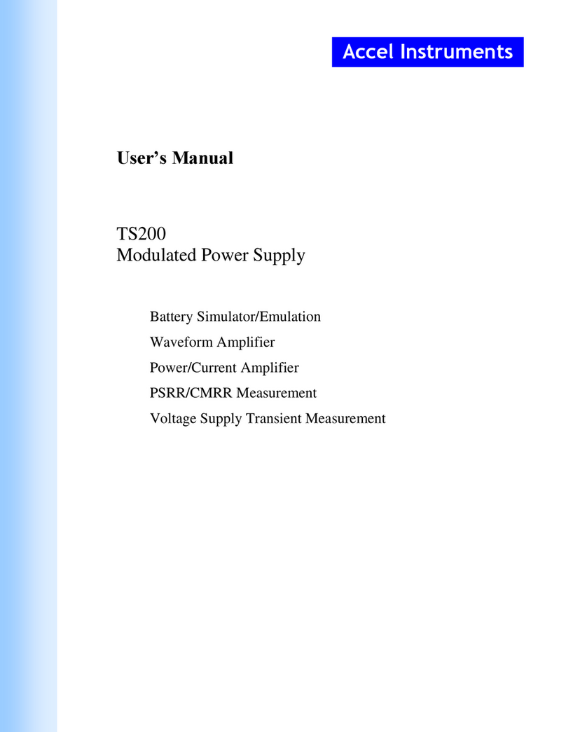 Accel Instruments TS200 user manual