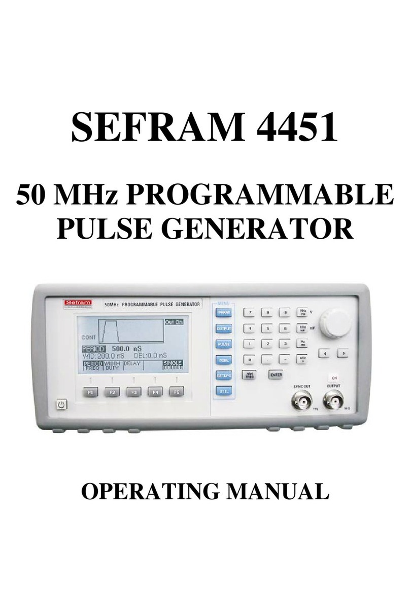 SEFRAM 4451 operating manual