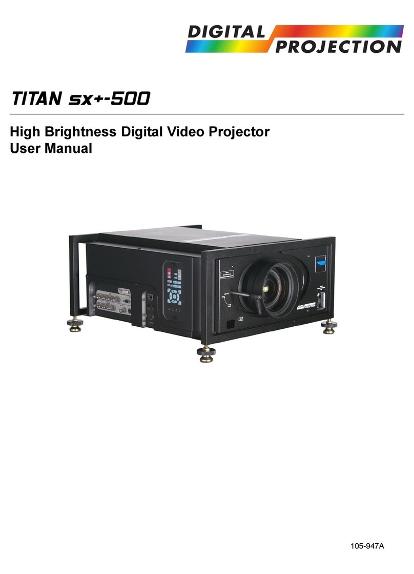 Digital Projection TITAN sx+-500 User manual
