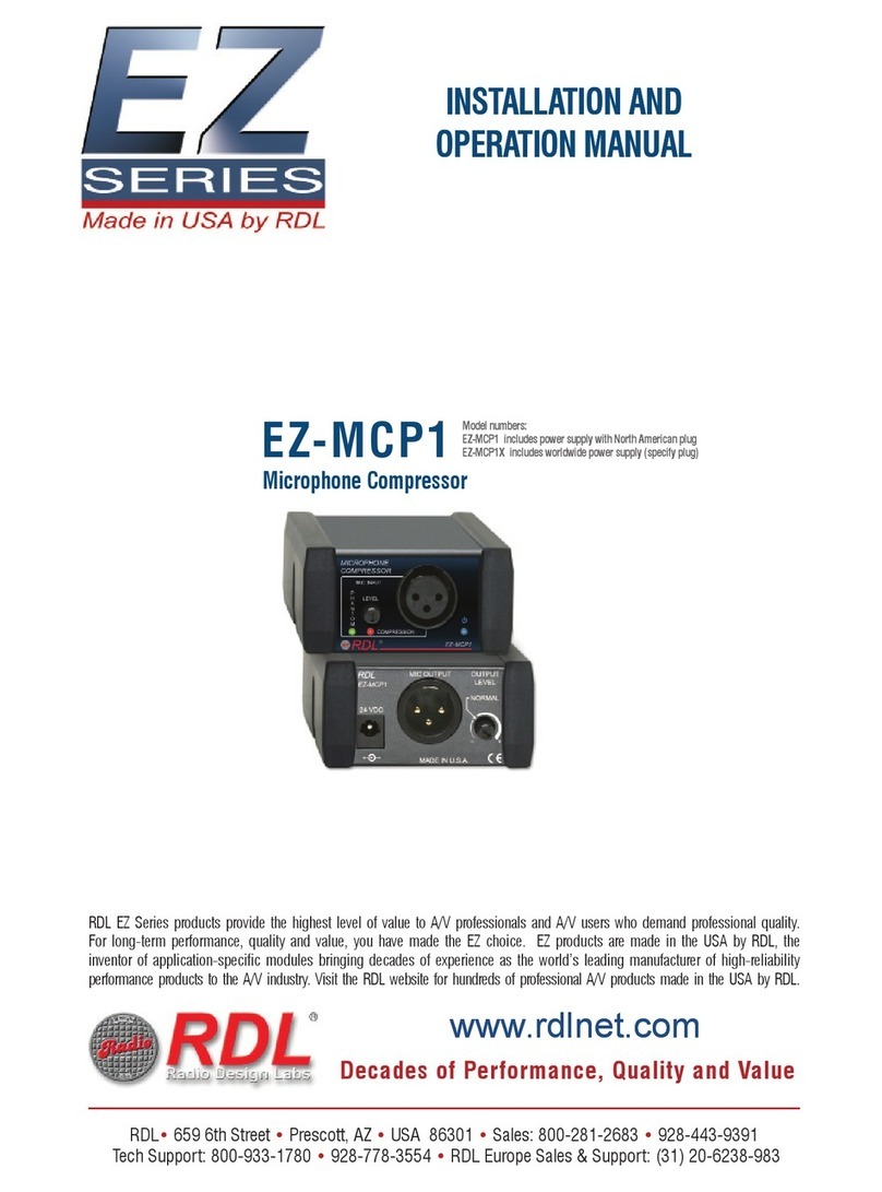 RDL EZ-MCP1 Installation and operation manual RDL EZ-MCP1 Installation and operation manual