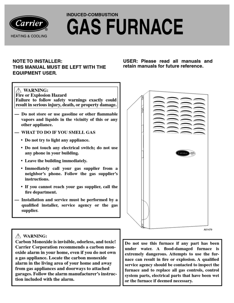 Carrier WeatherMate 58STA User manual Carrier WeatherMate 58STA User manual