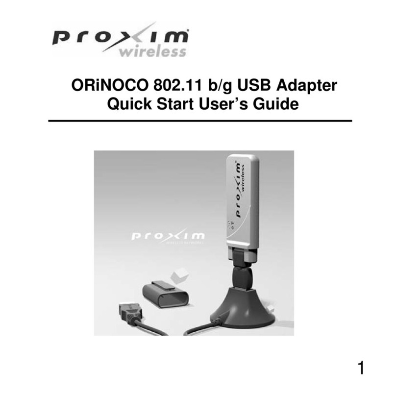 Proxim ORiNOCO Quick start user guide