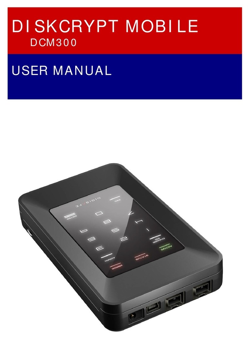DigiSAFE DiskCrypt Mobile DCM300 user manual
