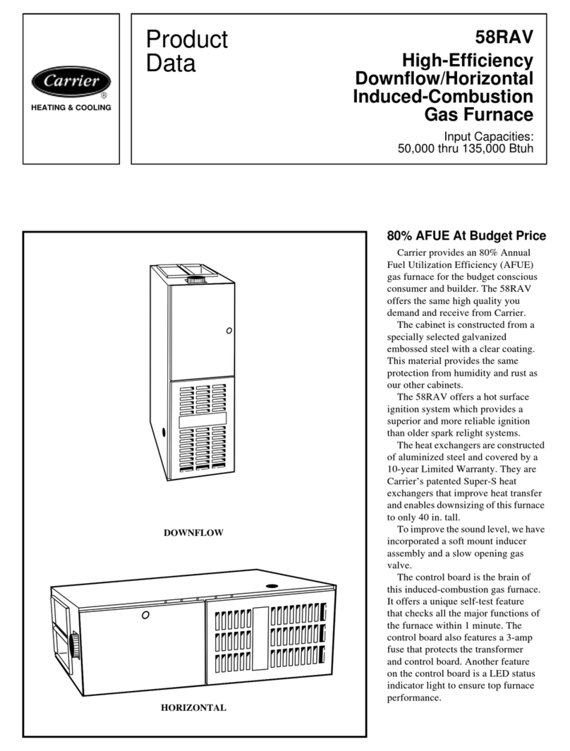 Carrier 58RAV Series Product data