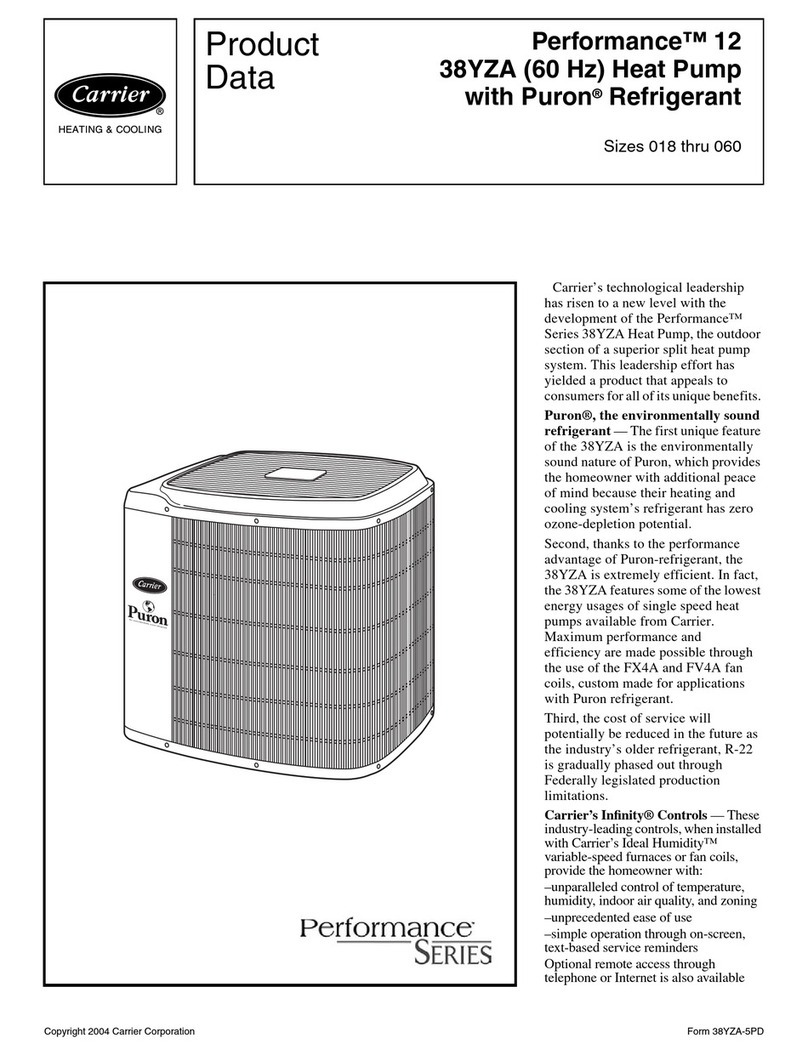 Carrier Performance 12 38YZA Product data