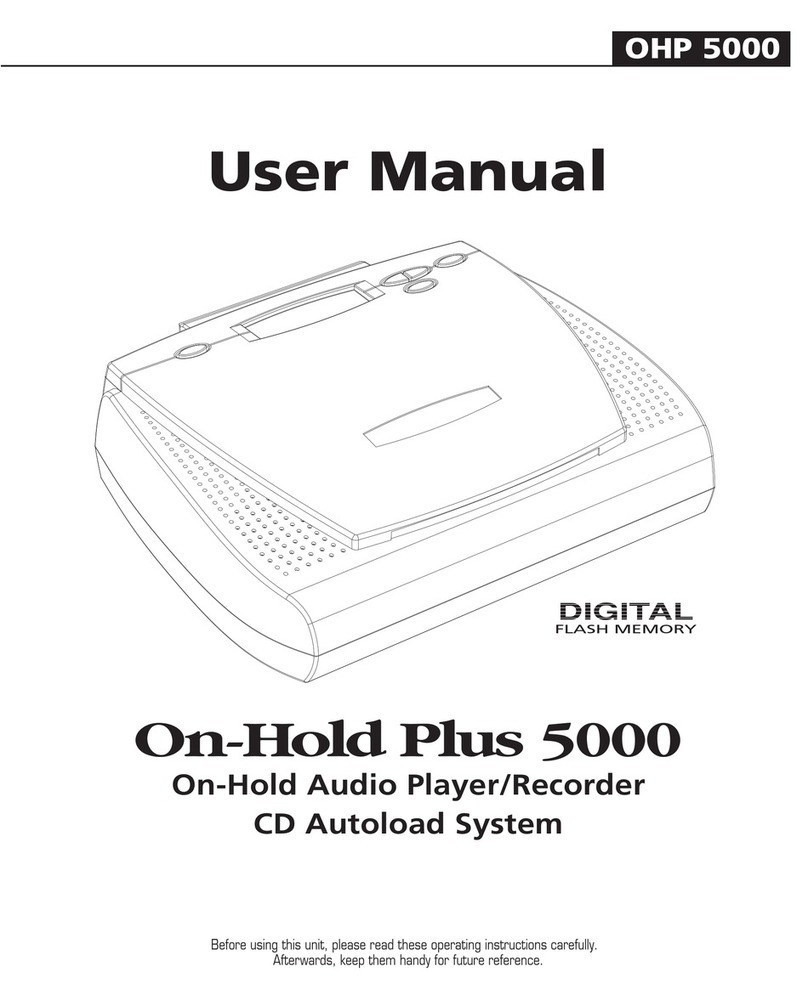 On-Hold Plus 5000 user manual