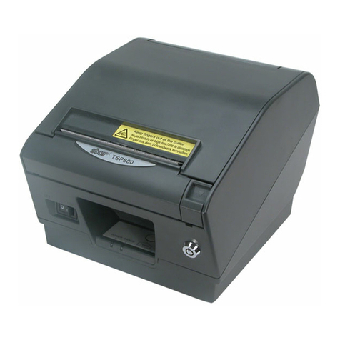 Star TSP800II SERIES User manual Star TSP800II SERIES User manual