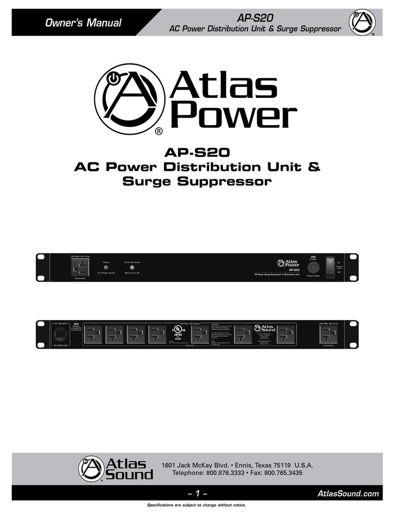 Atlas AP-S20 User manual