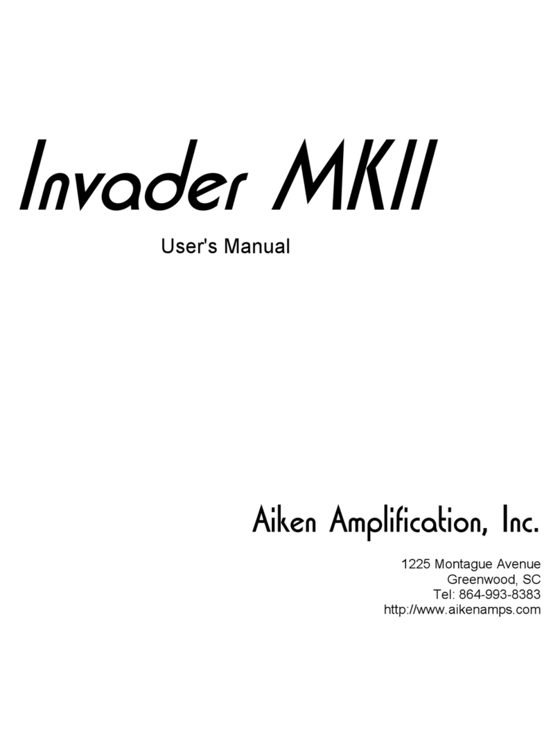 Aiken Amplification Invader MKII user manual