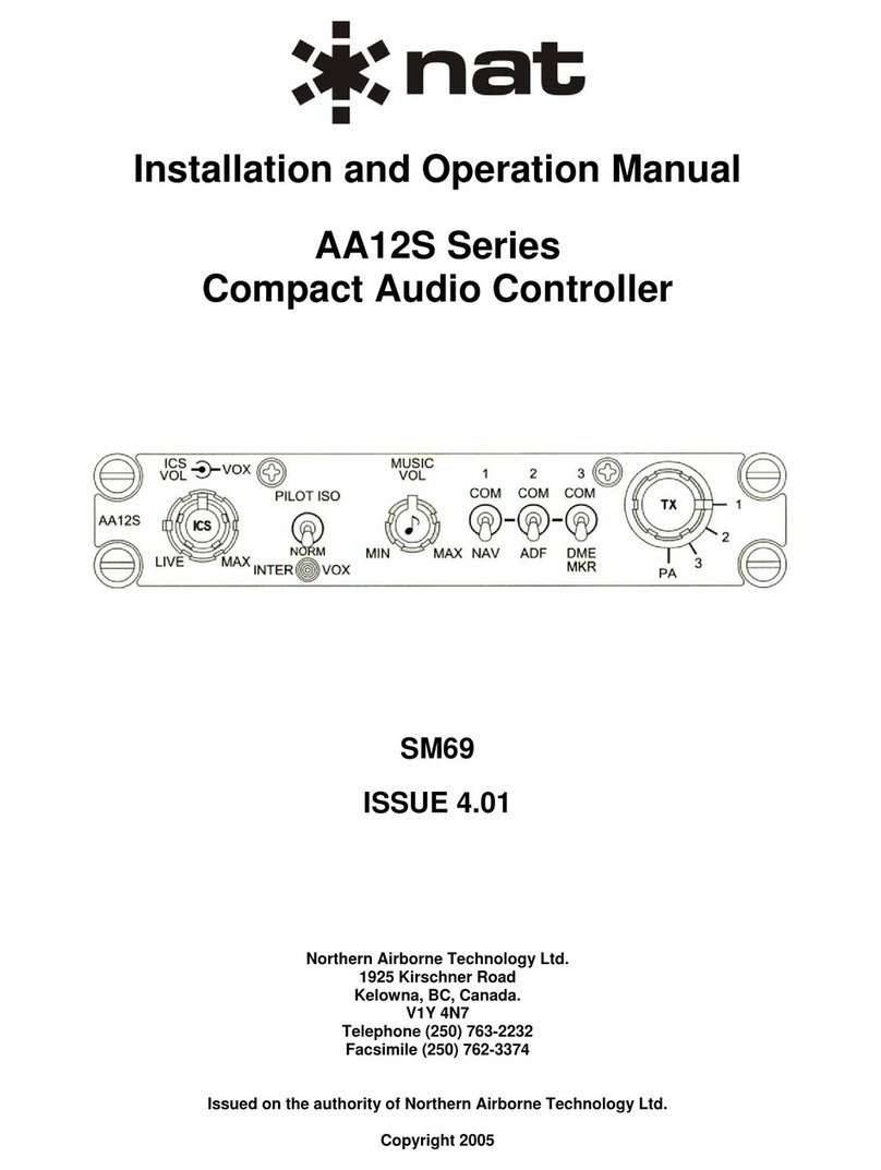 Nat SM69 Installation and operation manual