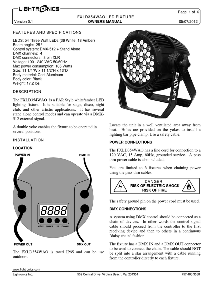 Lightronics FXLD354WAO User manual