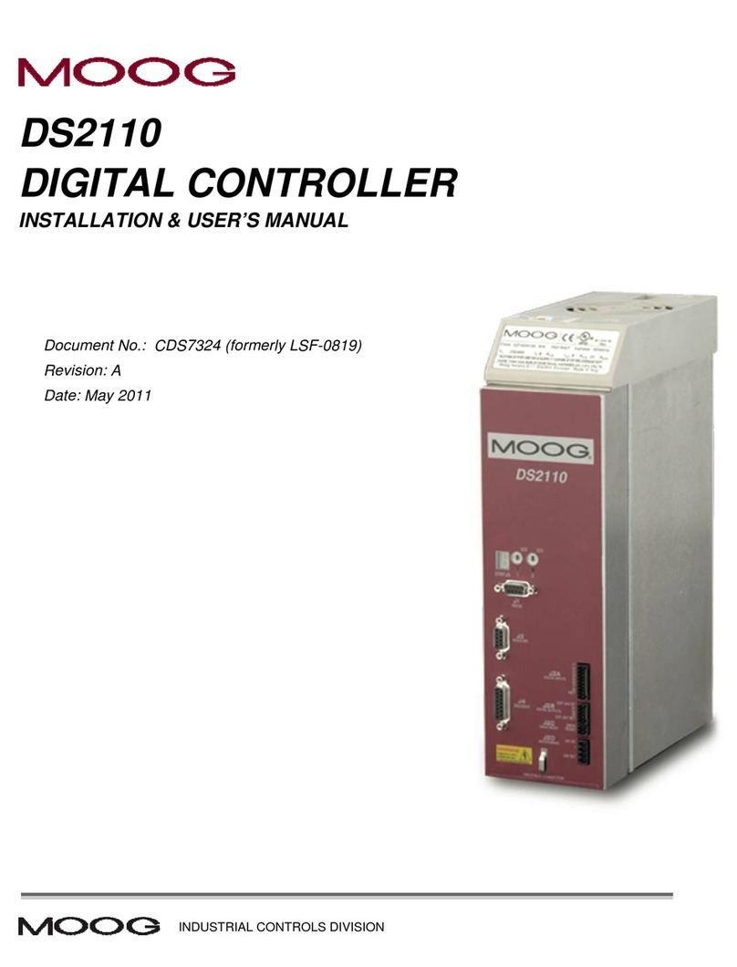 Moog DS2110 Installation and user manual