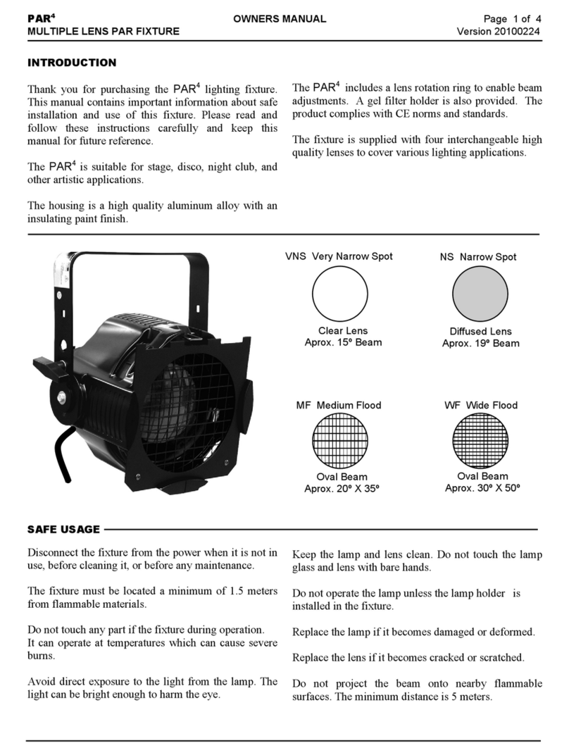 Lightronics PAR4 User manual