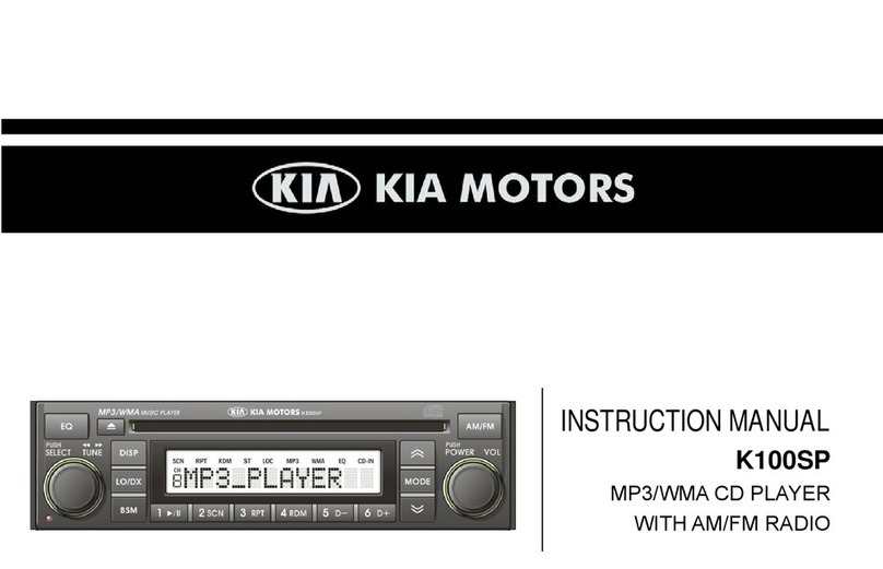 Kia K100SP User manual