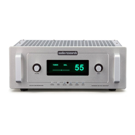 Audio Research Reference 5 User manual