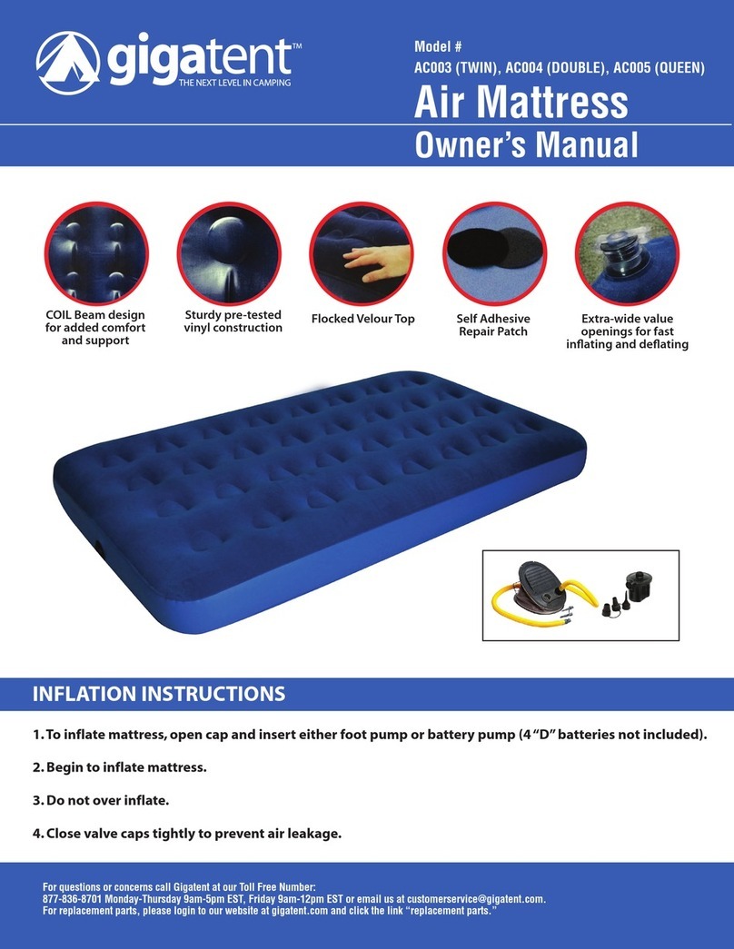 GigaTent AC003 owner's manual