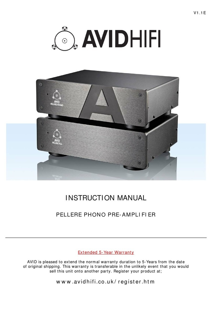 Avid Technology AVIDHIFI instruction manual